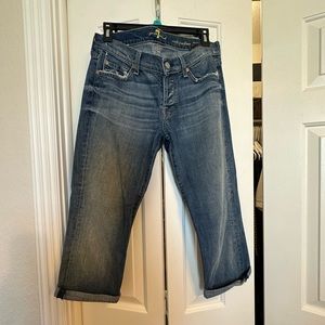 7 for all mankind cropped jeans/capris size 26